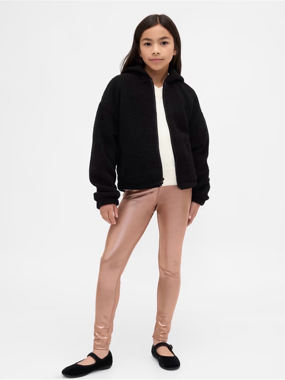 NWT Girls Shine Leggings in Wassel Pink- size Medium